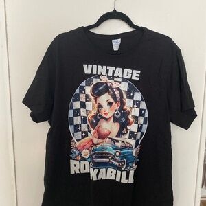 Black Rockabilly shirt